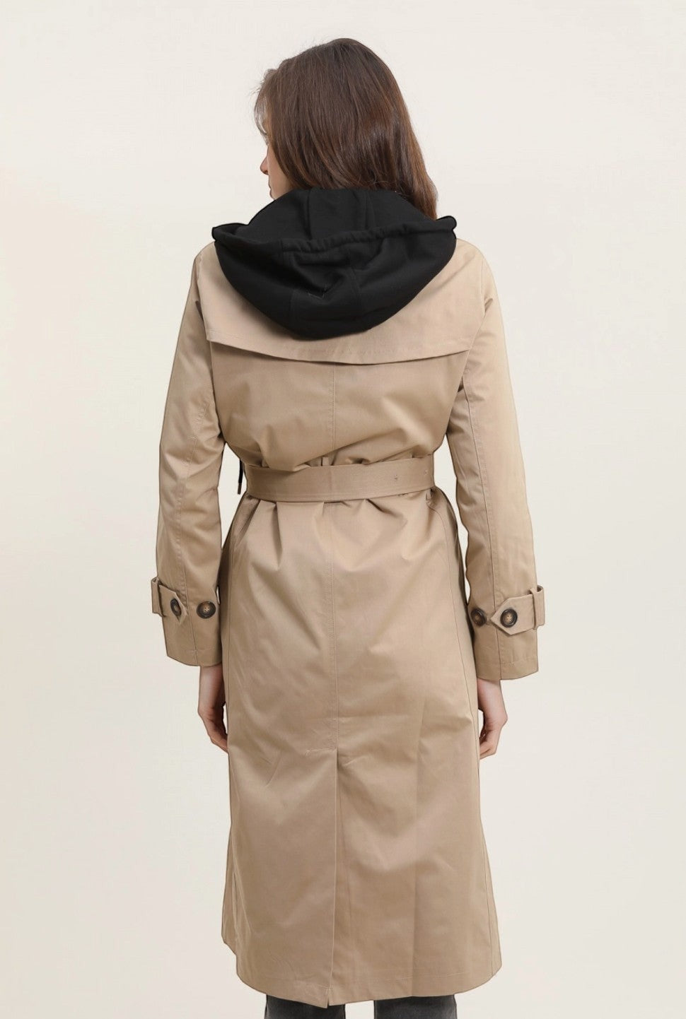 Trench Coat Classique Long Pour Femme