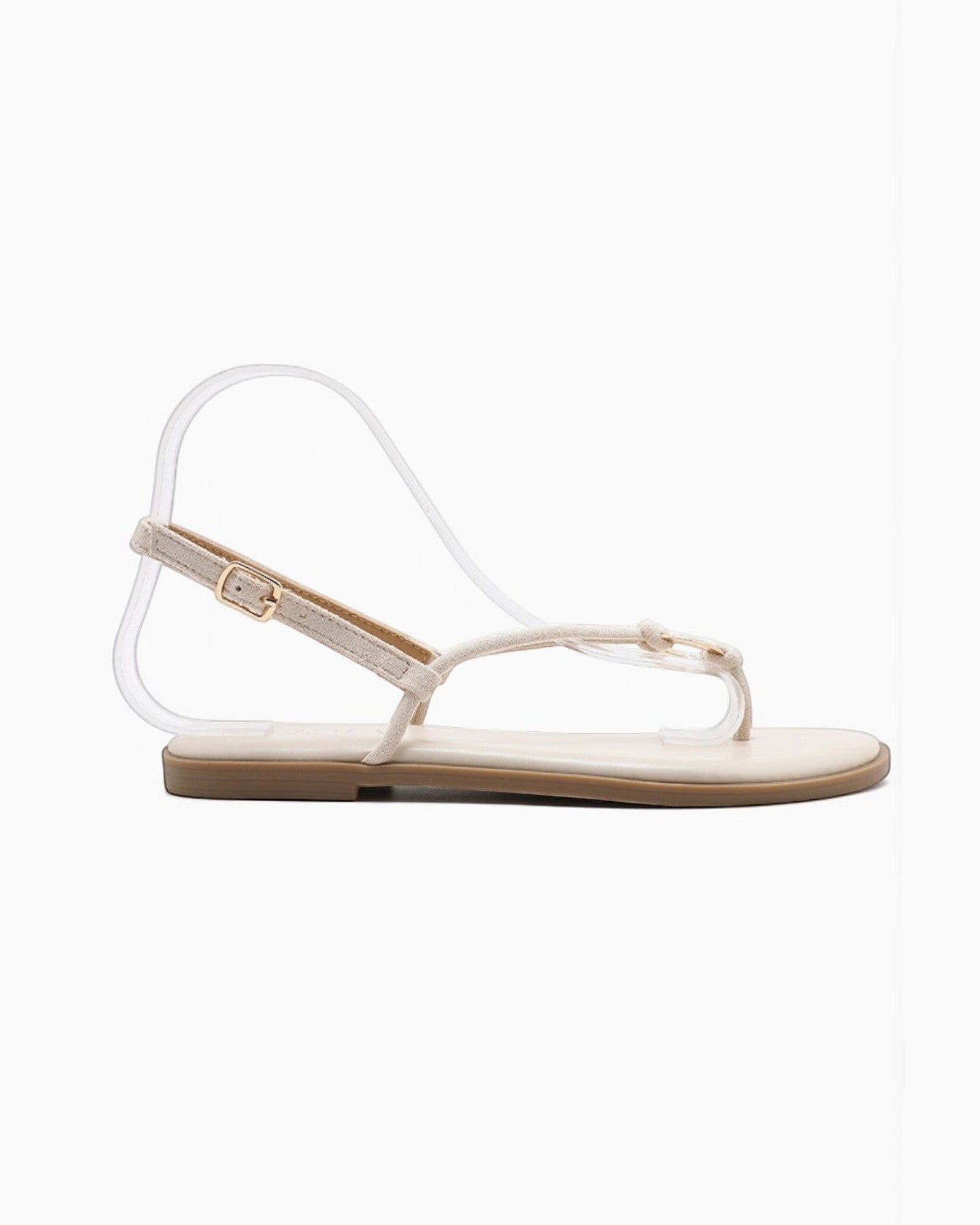 Sandale plate brides fines bijou central JOIA - Chaussures Femme - JOIA