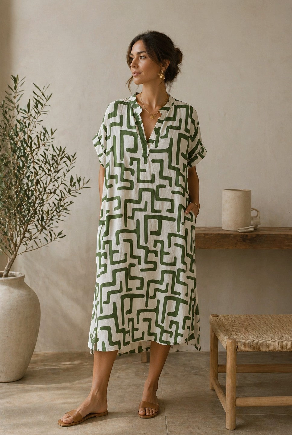 Robe Graphique Chic