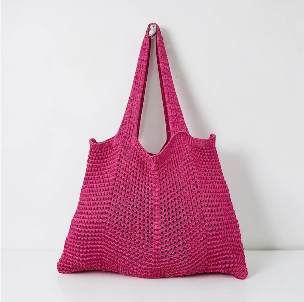 Sac de plage en crochet à motifs ajourés - Coton - Sacs - LUCKY NANA