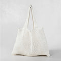 Sac de plage en crochet à motifs ajourés - Coton