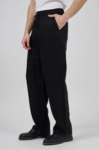 Pantalon homme en lin à taille élastique avec cordon de serrage
