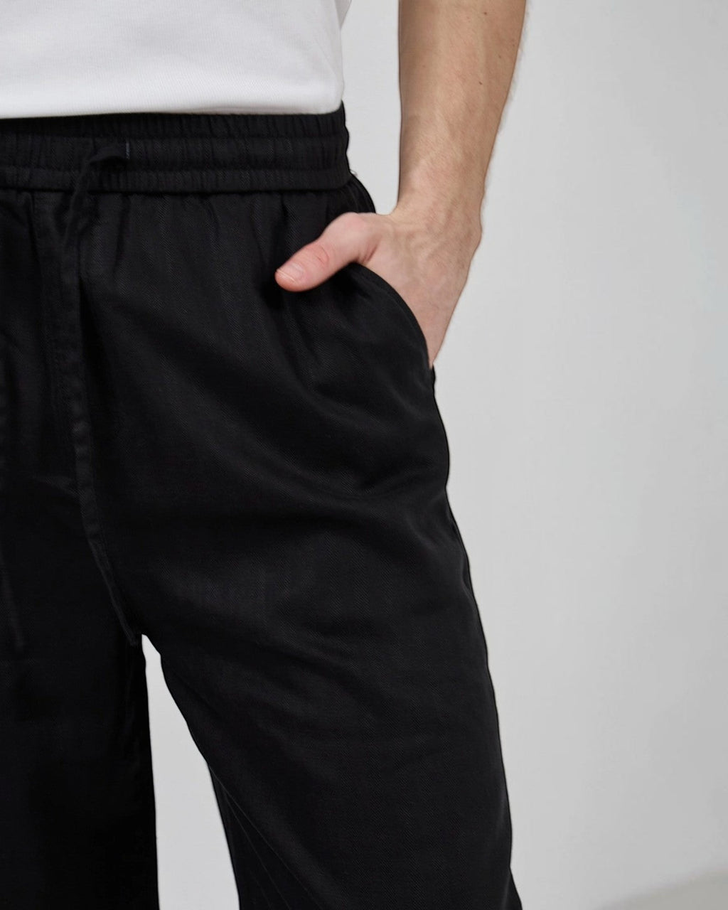 Pantalon homme en lin à taille élastique avec cordon de serrage - Pantalon - Top Monday