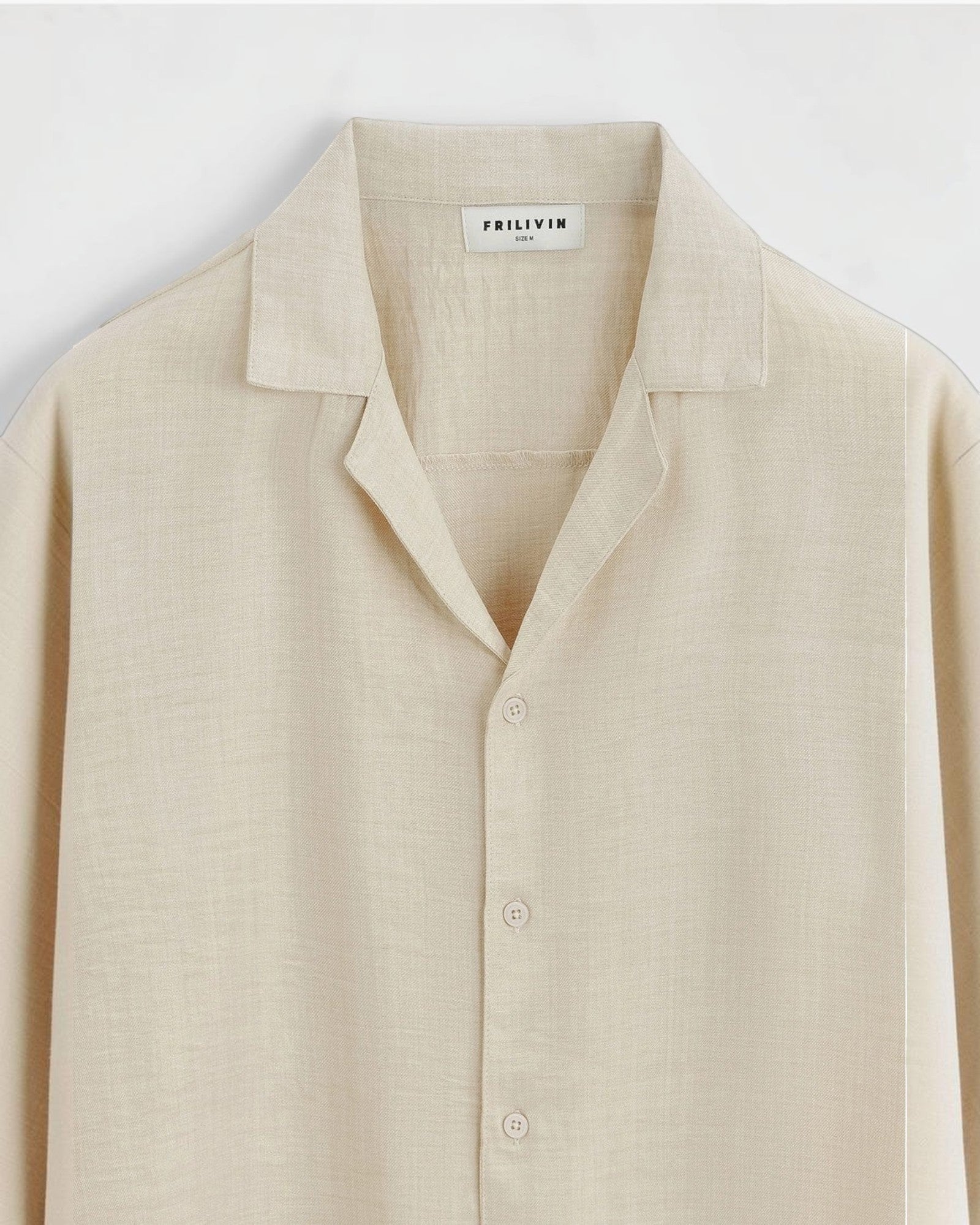 Ensemble chemise short décontracté beige marron Frilivin - Pantalon - Frilivin