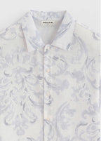 Ensemble chemise short à motif fleuri