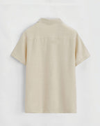 Ensemble chemise short décontracté beige marron Frilivin - Pantalon - Frilivin