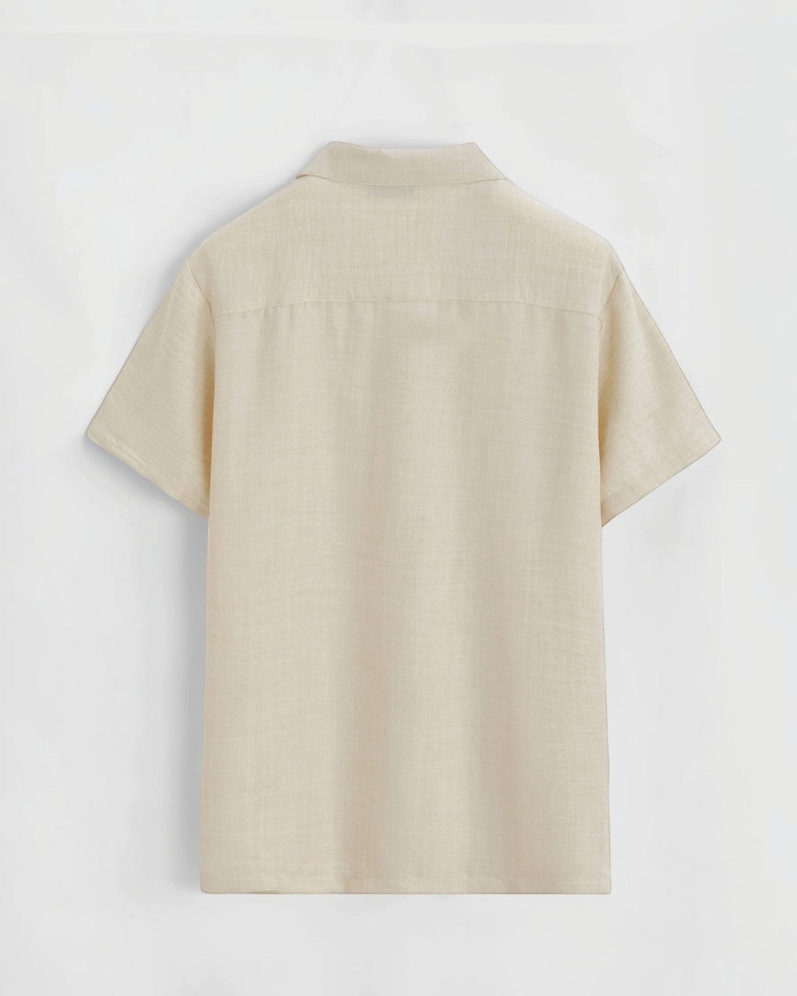 Ensemble chemise short décontracté beige marron Frilivin - Pantalon - Frilivin