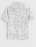 Ensemble chemise short à motif fleuri