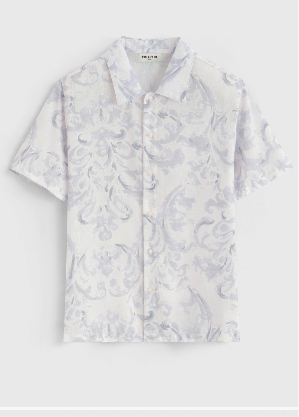 Ensemble chemise short à motif fleuri
