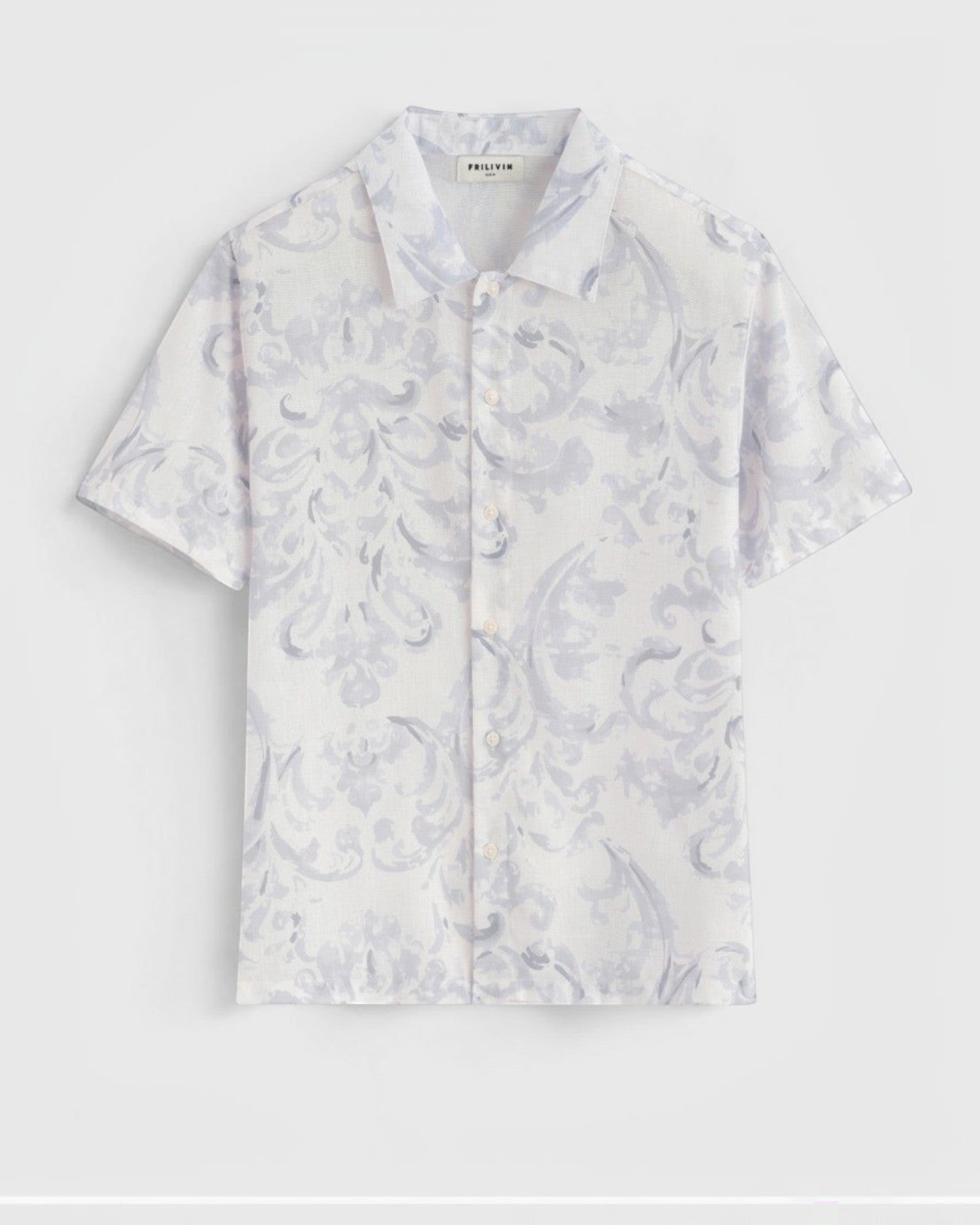 Ensemble chemise short à motif fleuri