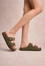 Claquettes à plateforme double boucle INIA - Chaussures - INIA
