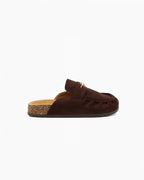 Mules en daim bijoux étoile semelle liège INIA - Chaussures - INIA