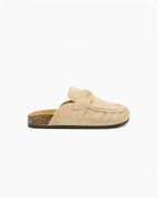 Mules en daim bijoux étoile semelle liège INIA - Chaussures - INIA