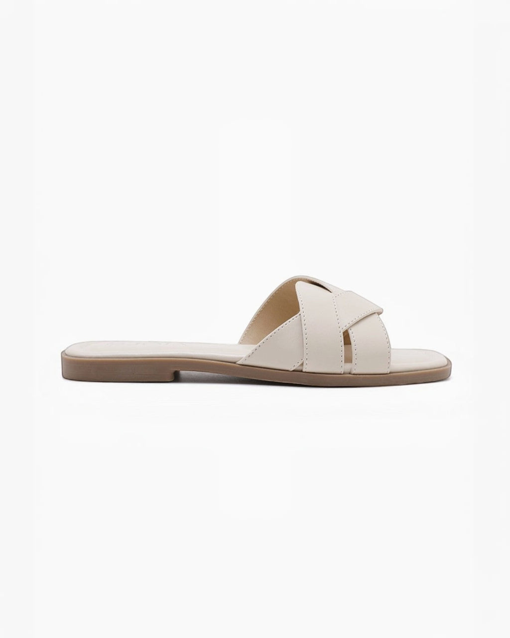 Sandales plates en cuir tressé pour femme - Chaussures - JOIA