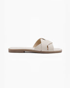 Sandales plates en cuir tressé pour femme - Chaussures - JOIA