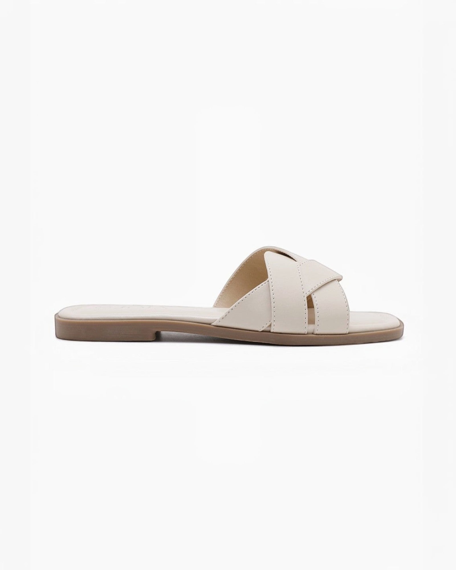 Sandales plates en cuir tressé pour femme - Chaussures - JOIA