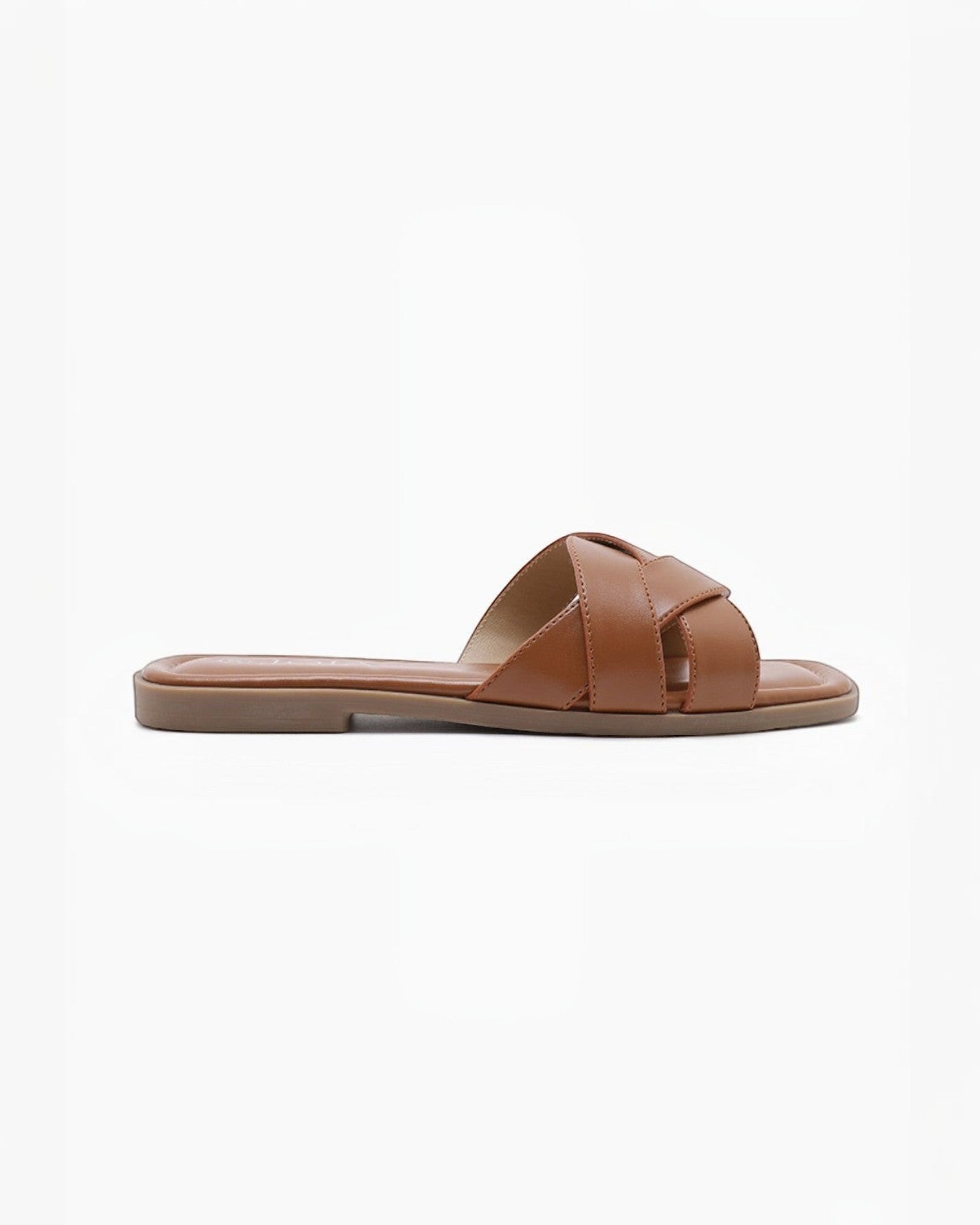 Sandales plates en cuir tressé pour femme - Chaussures - JOIA