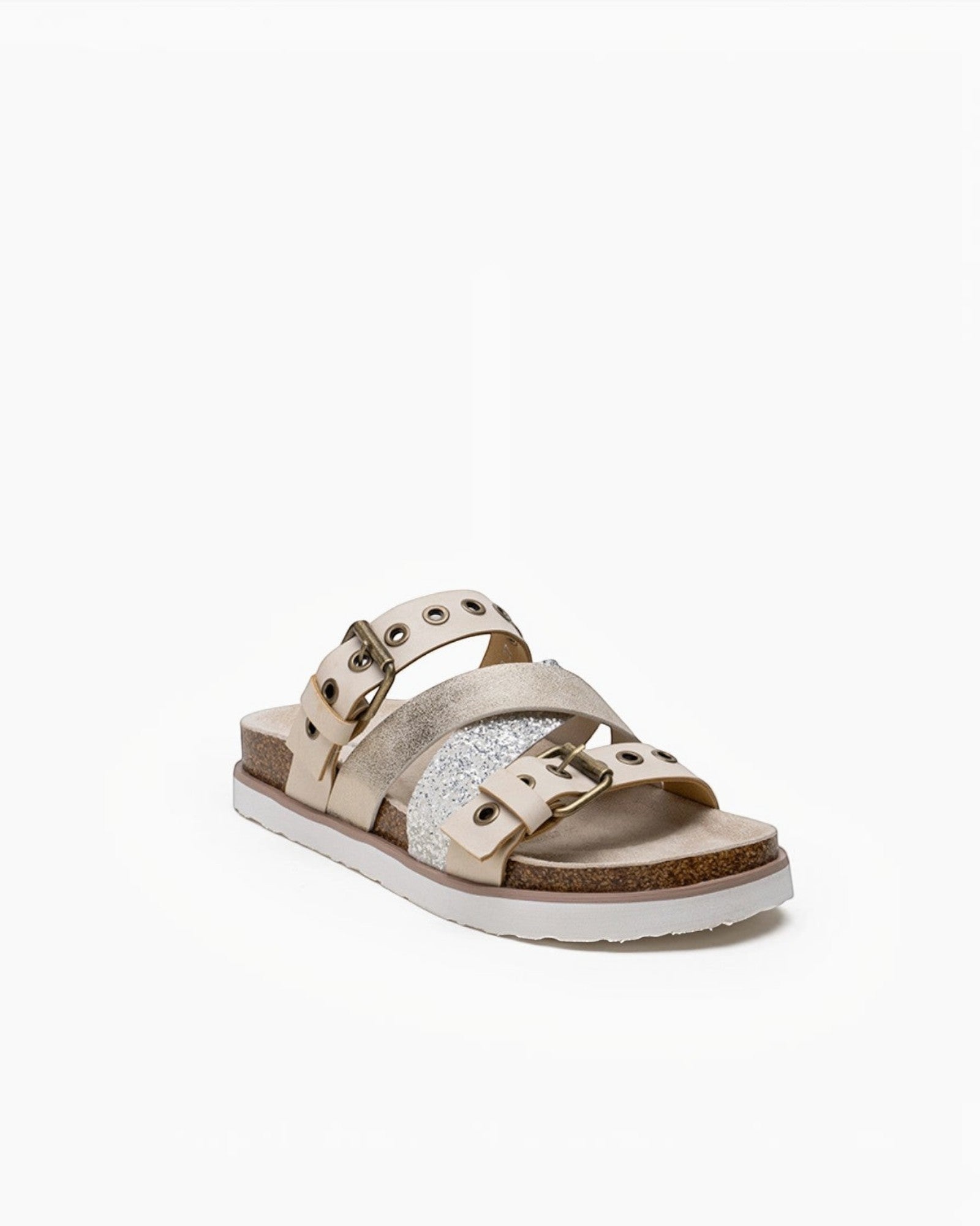 Sandales Plates Multi-Brides à Détails Métalliques LADY GLORY