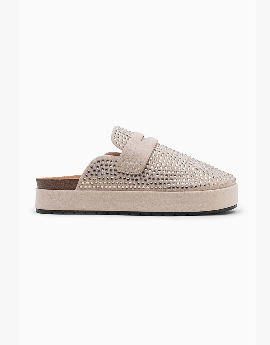 Mules à Plateforme Ornées de Strass LADY GLORY