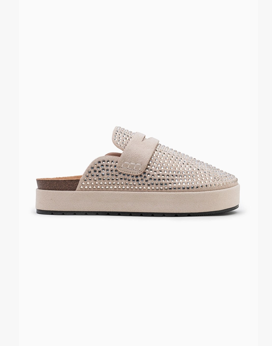 Mules à Plateforme Ornées de Strass LADY GLORY
