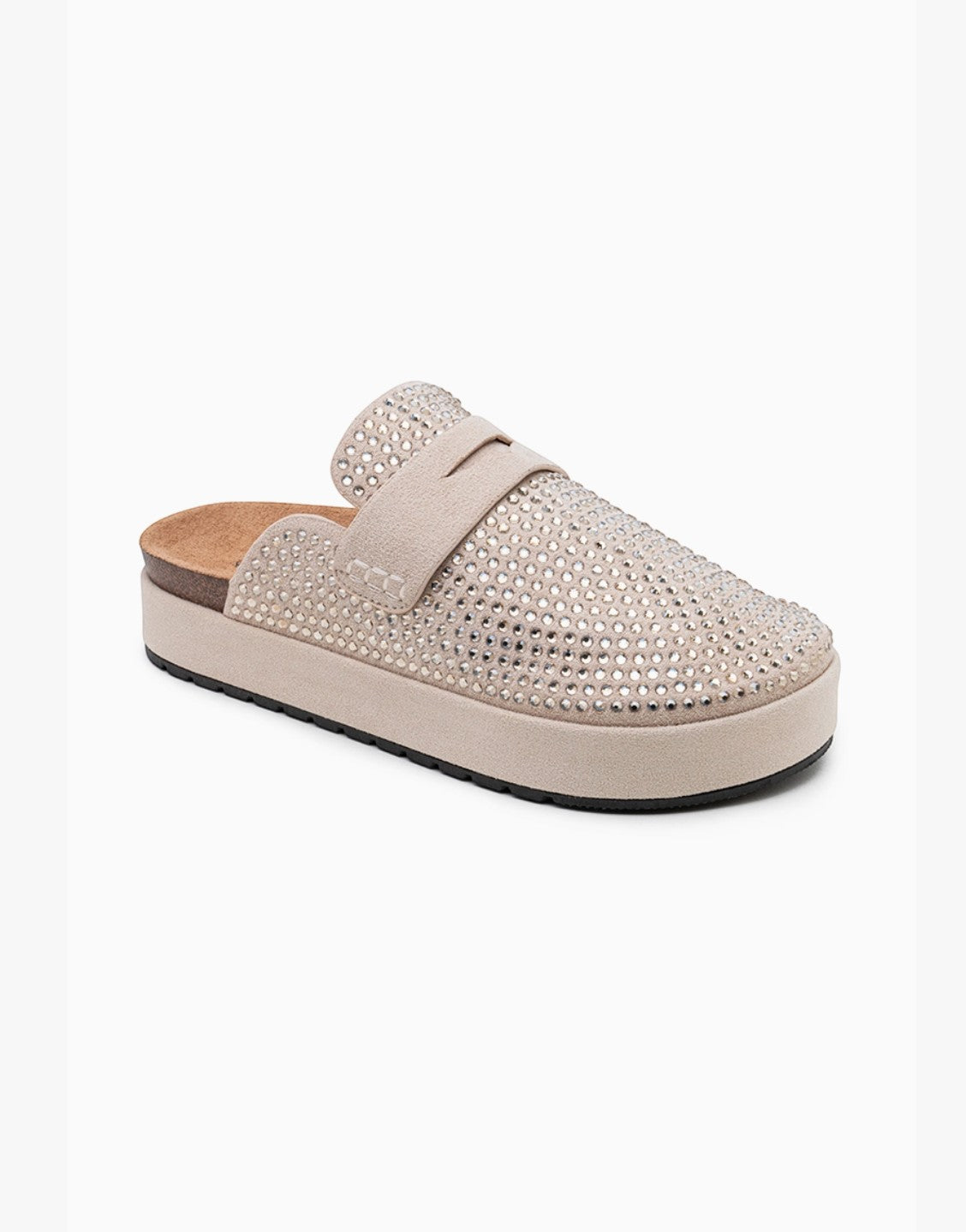 Mules à Plateforme Ornées de Strass LADY GLORY