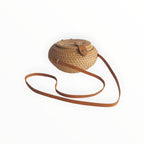 Sac Bali Rond Plat en Rotin Naturel Schu'zz