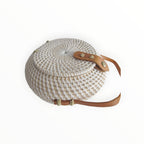 Sac Bali Rond Plat en Rotin Naturel Schu'zz