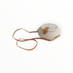 Sac Bali Rond Plat en Rotin Naturel Schu'zz