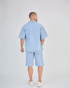 Ensemble Jeans Bleu Carreaux - Ensembles - TOP MONDAY