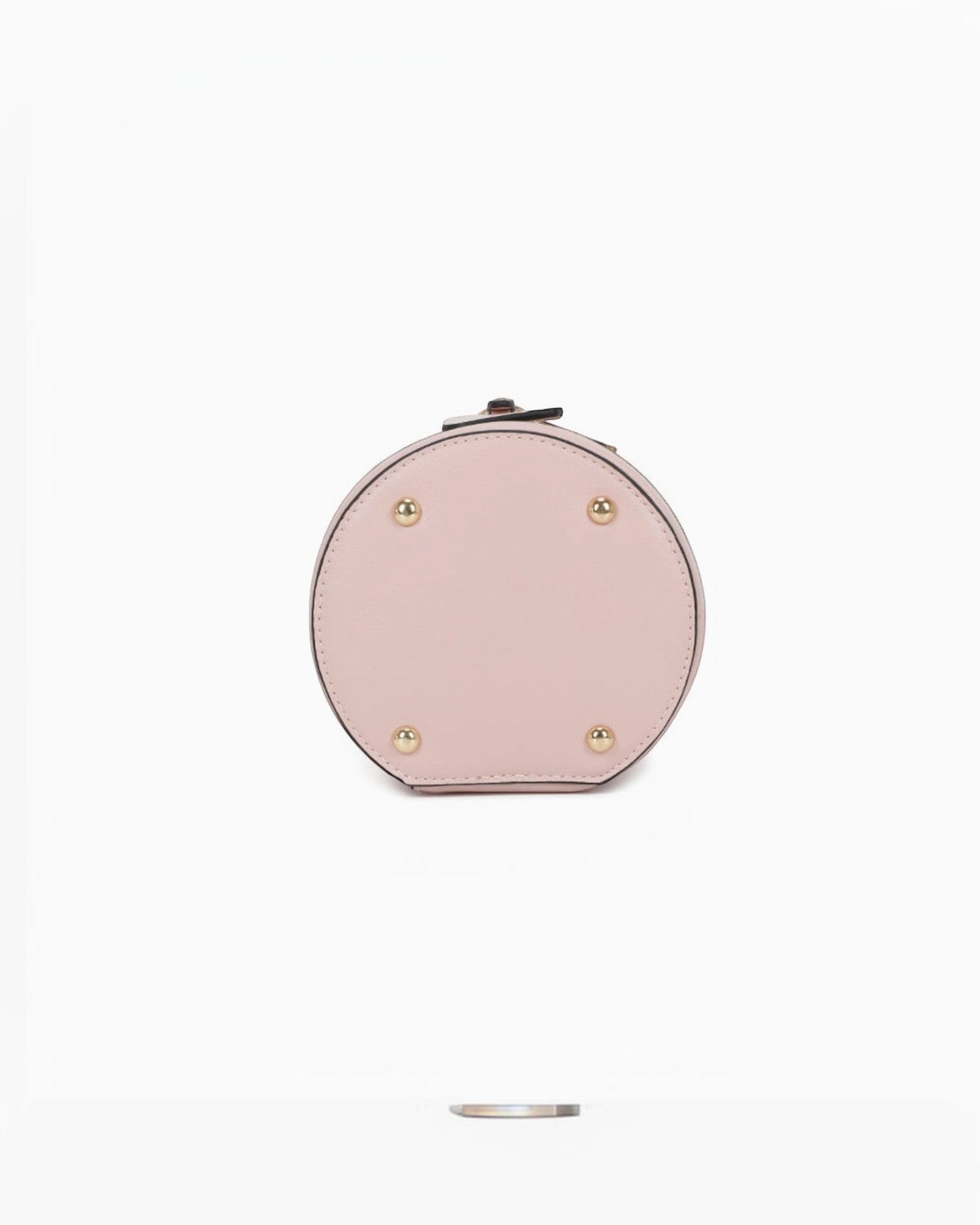 Sac seau cylindrique en cuir pour femme