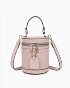 Sac seau cylindrique en cuir pour femme - Sacs - GALLANTRY