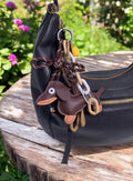 Grigri Sac & Porte-clé Chien et Clochette ÉLINE L'ATELIER