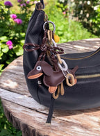 Grigri Sac & Porte-clé Chien et Clochette ÉLINE L'ATELIER