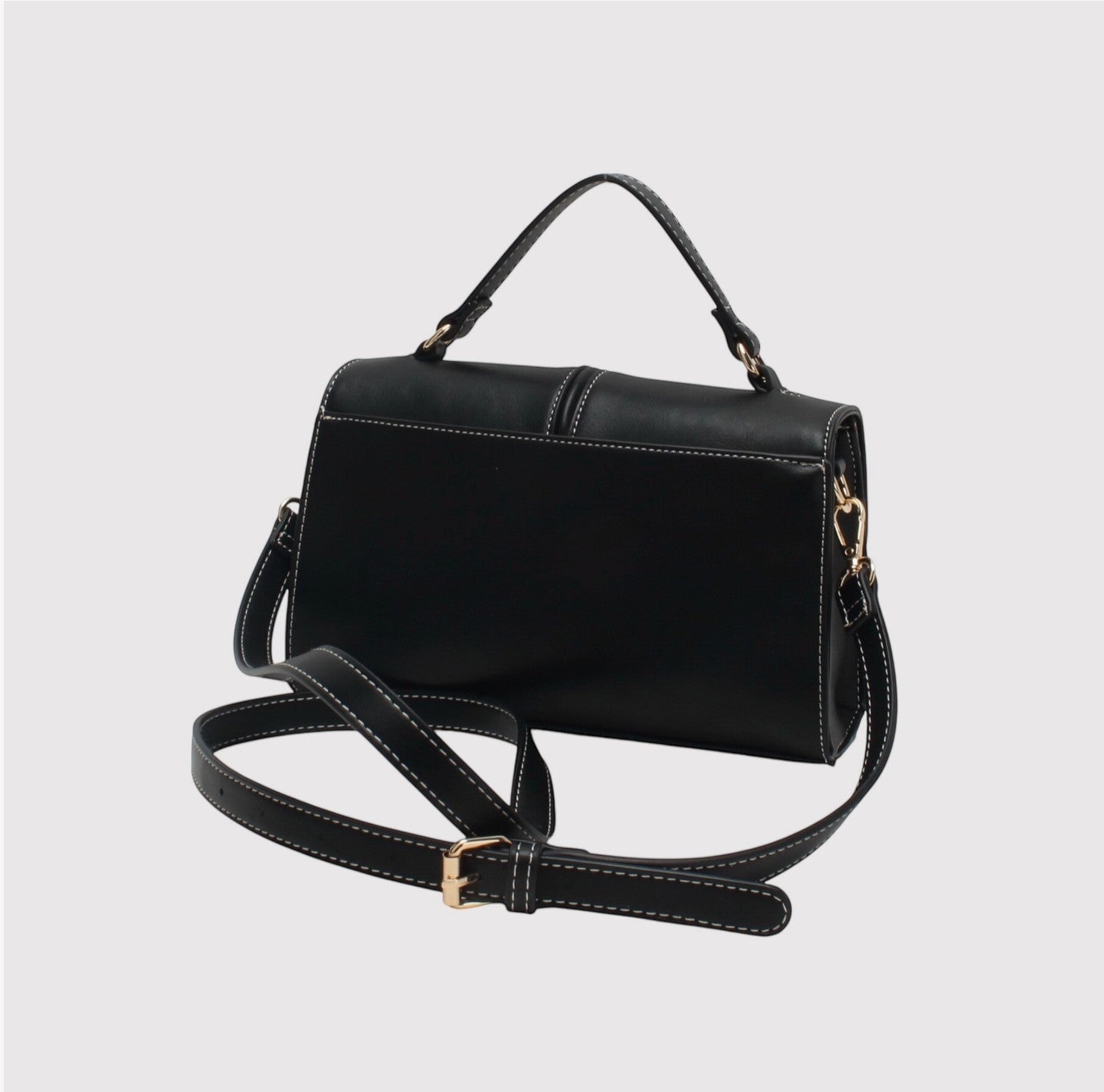 Sac Bandoulière Bi-Matière Fermoir à Pression BESTINI