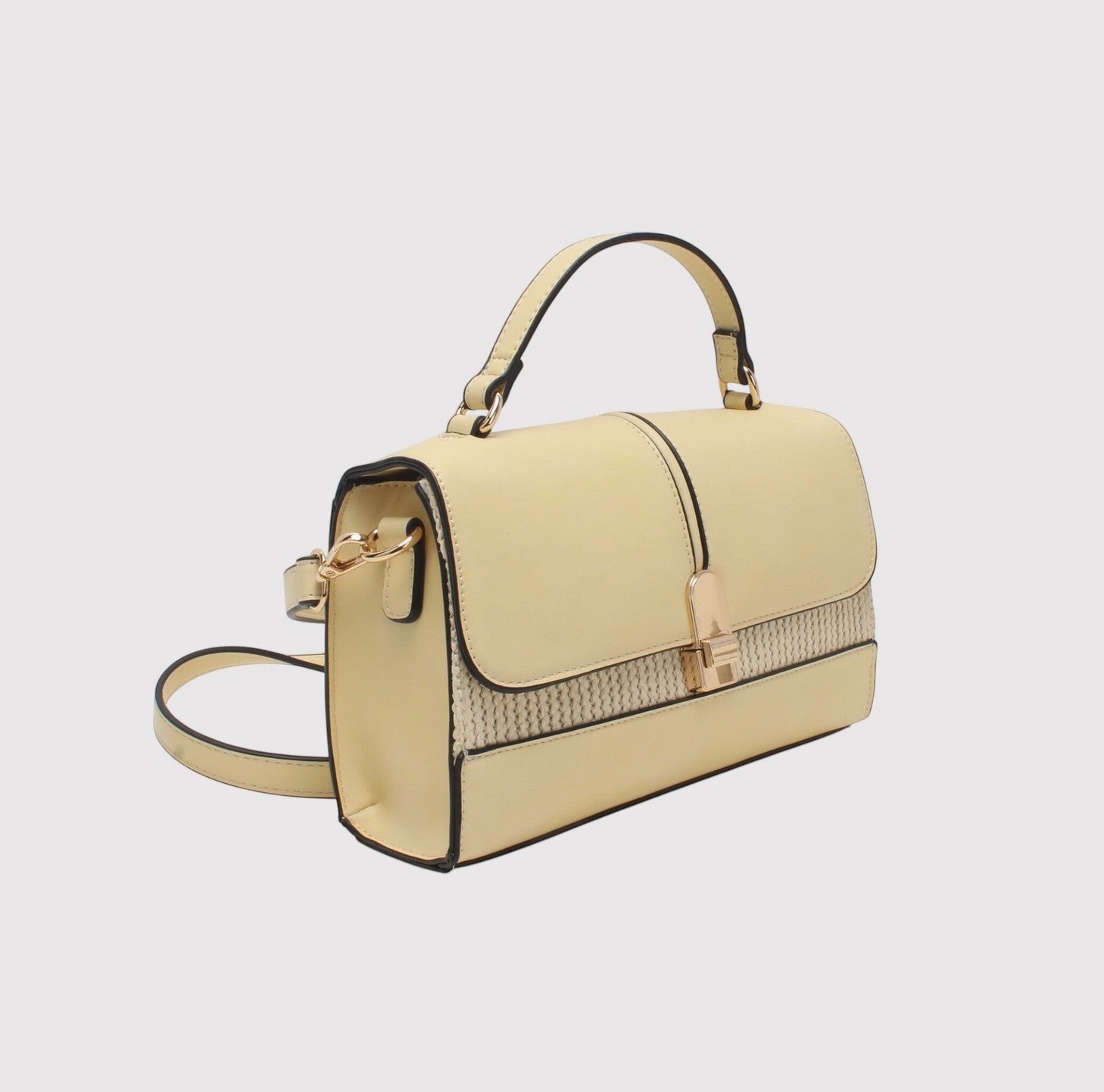 Sac Bandoulière Bi-Matière Fermoir à Pression BESTINI