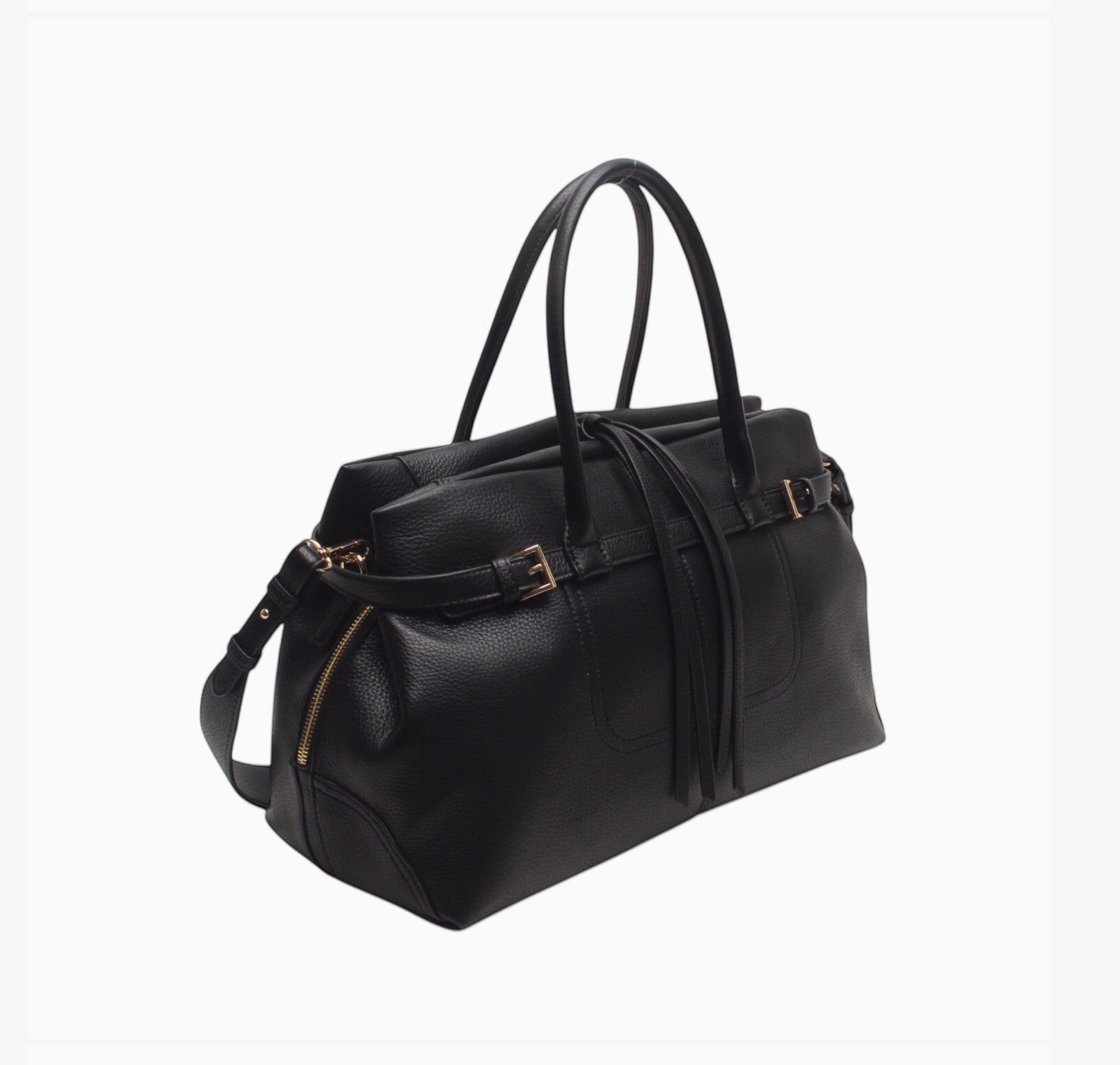 Sac Cabas Bandoulière & Anse Serrage Décoratif Zippé BESTINI