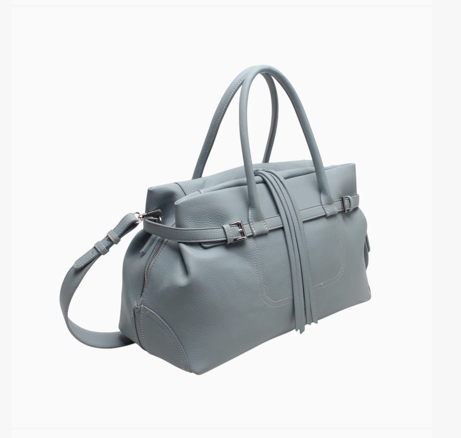 Sac Cabas Bandoulière & Anse Serrage Décoratif Zippé BESTINI