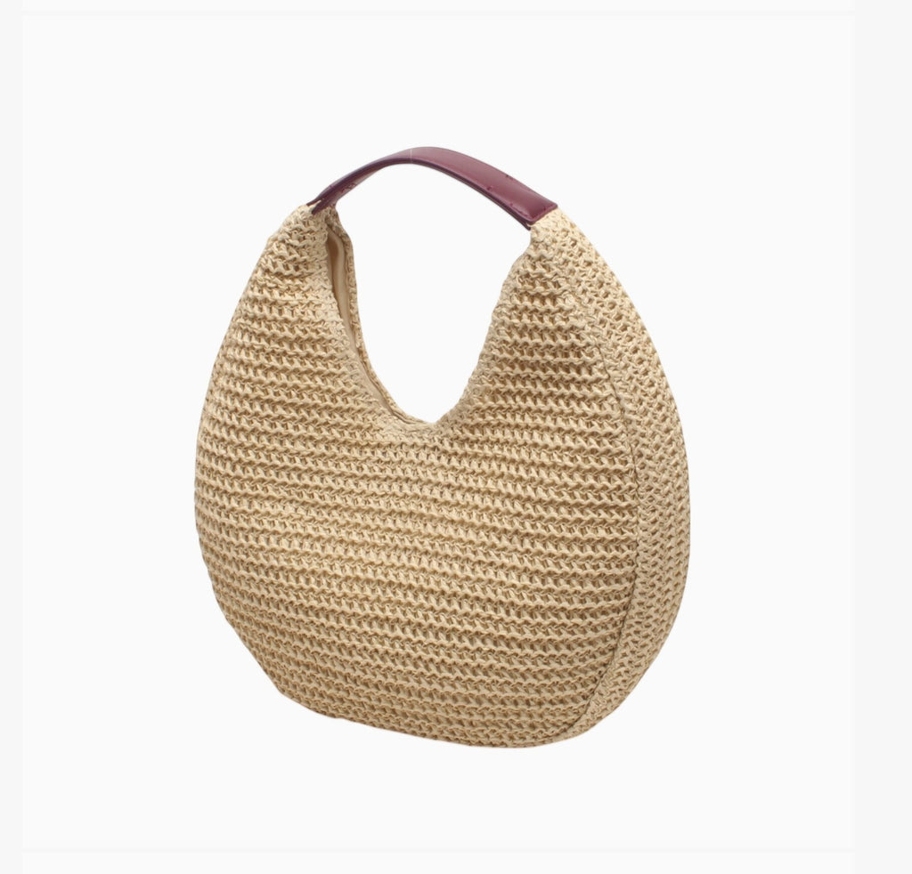 Sac porté poignet et épaule effet paille SUMMER BESTINI