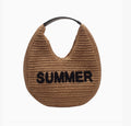 Sac porté poignet et épaule effet paille SUMMER BESTINI