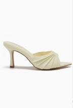 Mule à talon fin à brides plissées JOIA PARIS