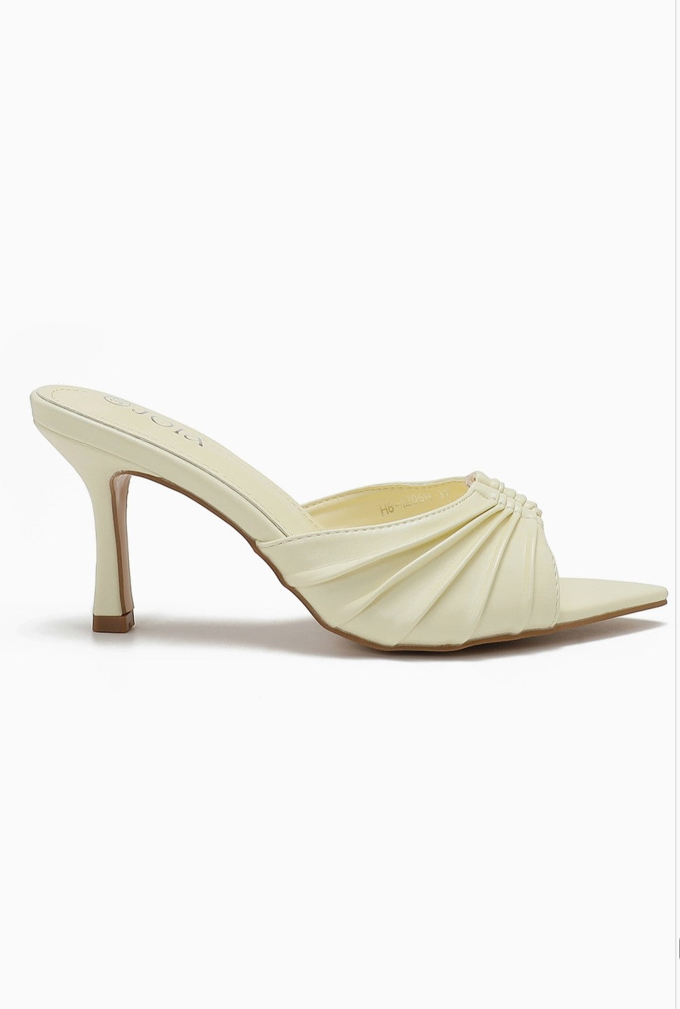 Mule à talon fin à brides plissées JOIA PARIS