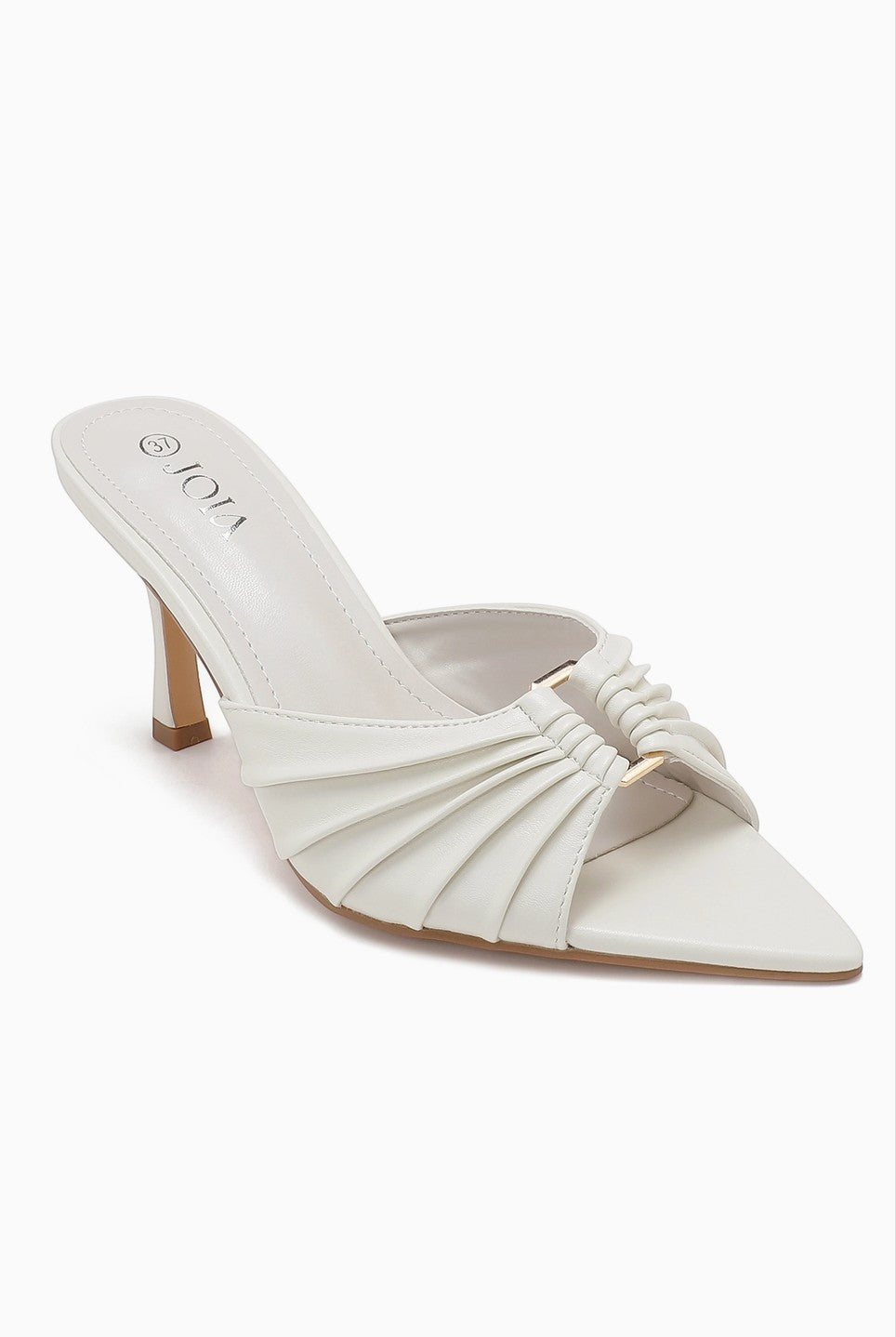 Mule à talon fin à brides plissées JOIA PARIS