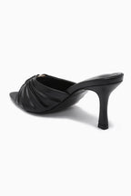 Mule à talon fin à brides plissées JOIA PARIS