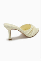 Mule à talon fin à brides plissées JOIA PARIS
