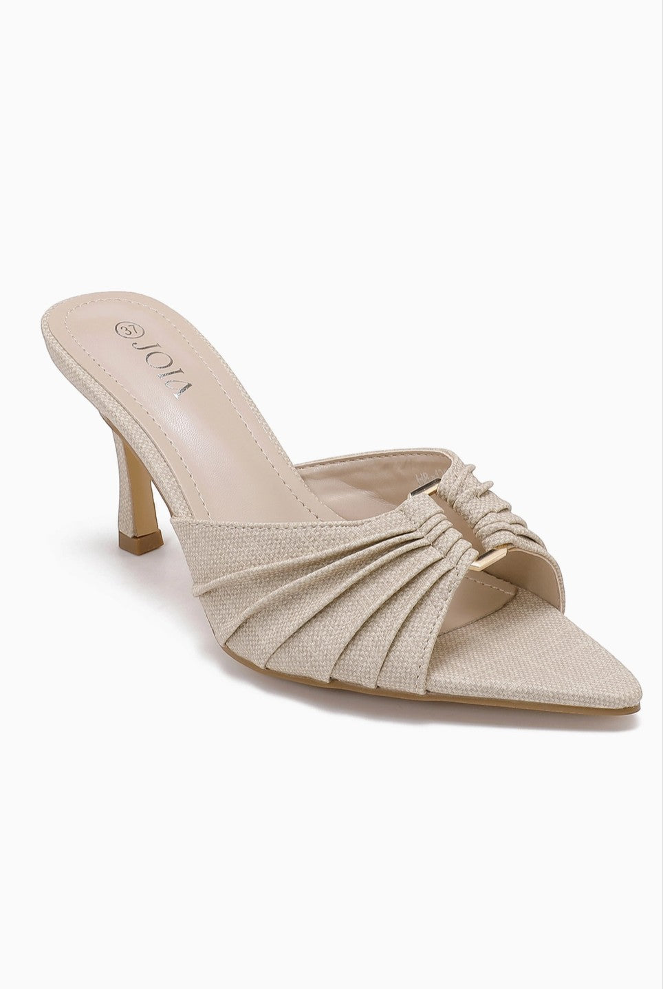 Mule à talon fin à brides plissées JOIA PARIS