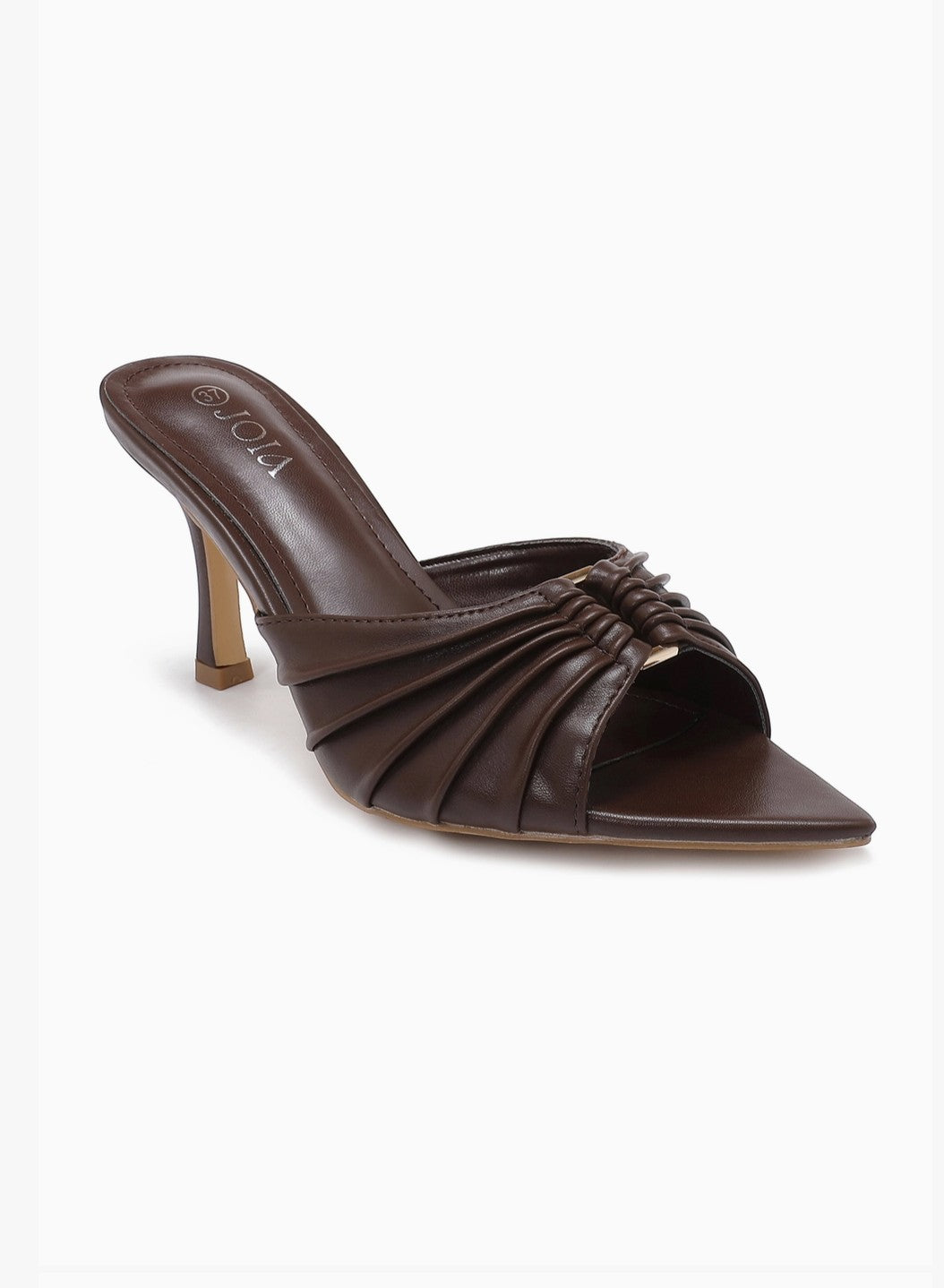 Mule à talon fin à brides plissées JOIA PARIS