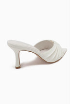 Mule à talon fin à brides plissées JOIA PARIS