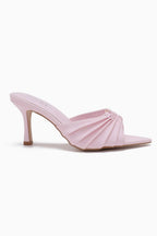 Mule à talon fin à brides plissées JOIA PARIS