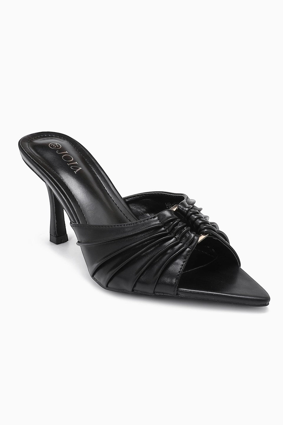 Mule à talon fin à brides plissées JOIA PARIS