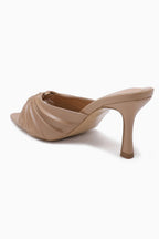 Mule à talon fin à brides plissées JOIA PARIS